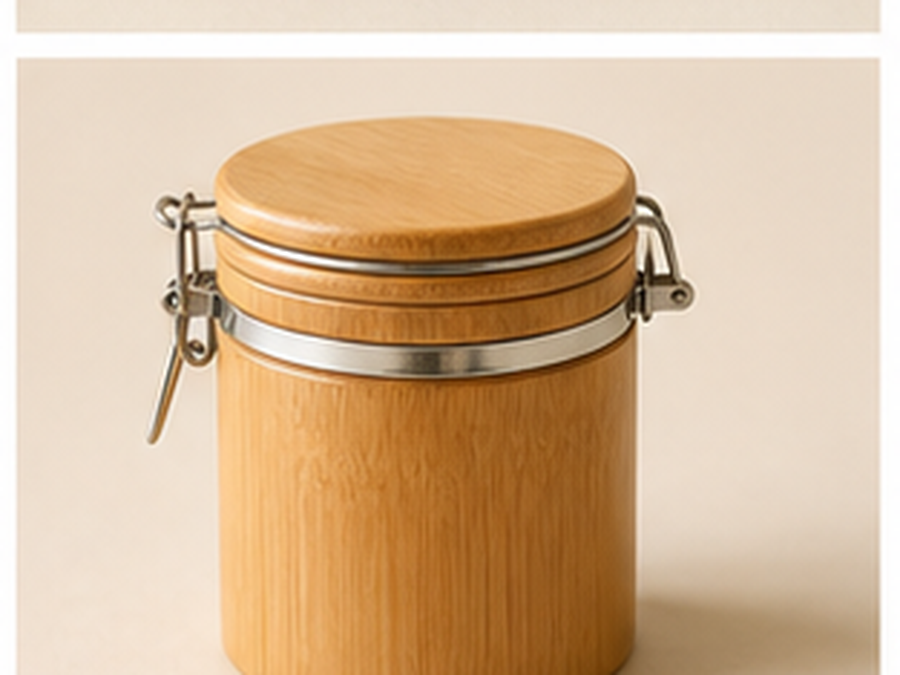 Bamboo Herbal Storage Canister